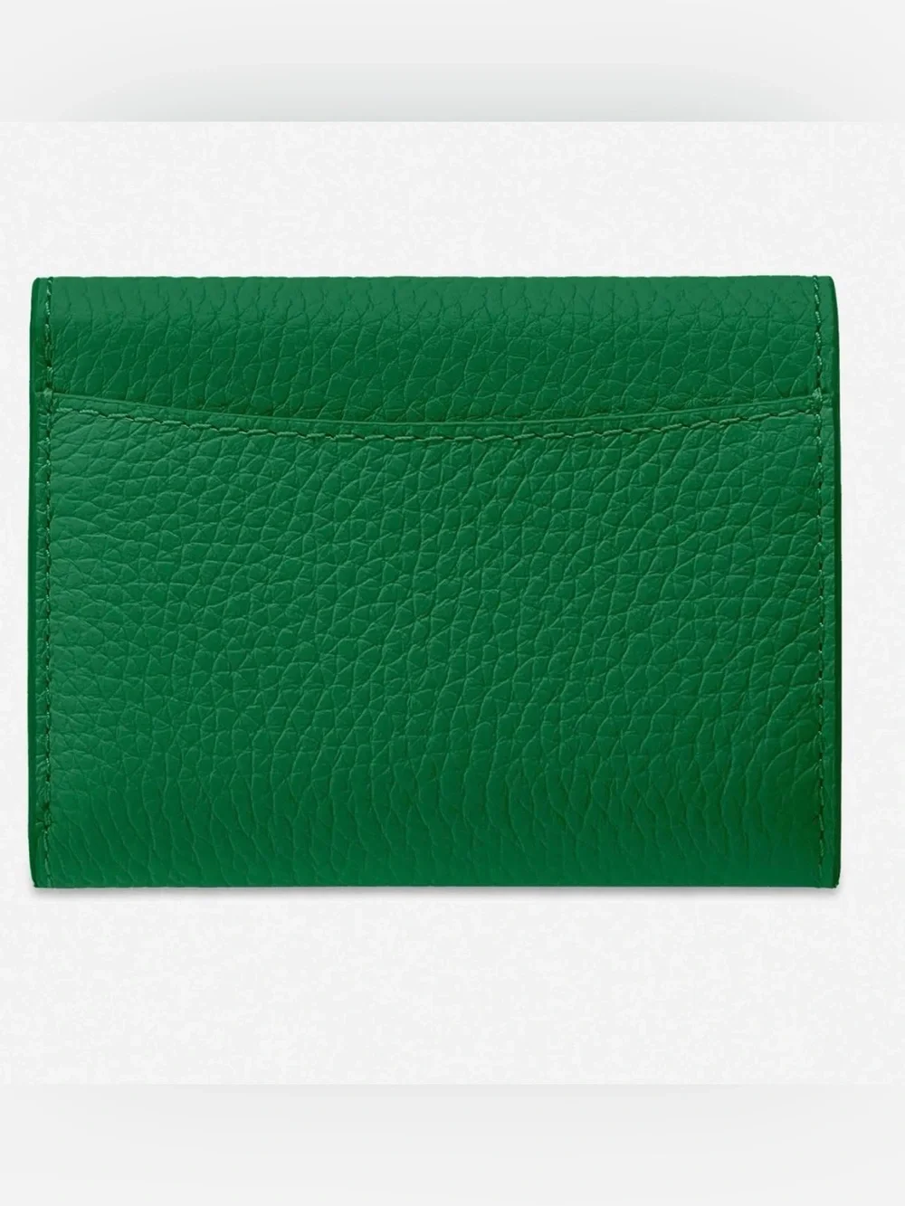 MAISON de SABRÉ Emerald Green Leather Trifold Card Wallet